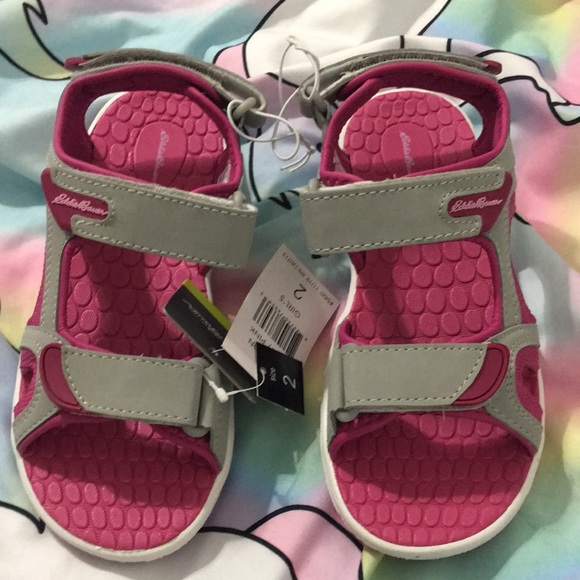 Girls size 2 Eddie Bauer sandals new pink - Picture 2 of 2
